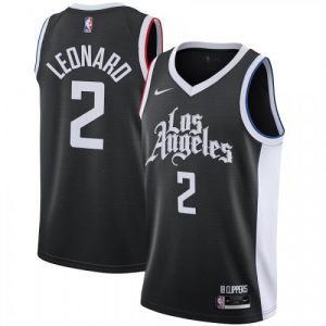 Men's LA Clippers Kawhi Leonard #2 Nike Black 2020/21 Stunning Swingman Player Jersey – City Edition