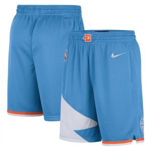 Men's LA Clippers Nike Blue 2021/22 Swingman Shorts Captivating City Edition