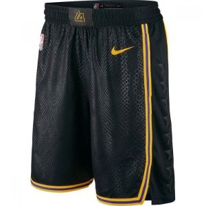 Men's Los Angeles Lakers Amazing Nike Black Swingman Short City Edition