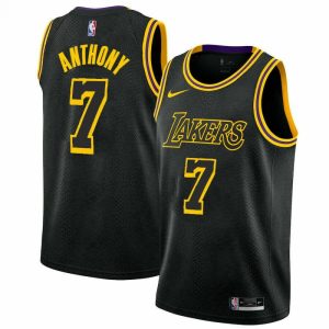 Men's Los Angeles Lakers Carmelo Anthony #7 Nike Black Swingman NBA Gorgeous Jersey City Edition