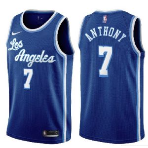 Men's Los Angeles Lakers Carmelo Anthony #7 Nike Blue Swingman NBA Jersey Outstanding Classic Edition