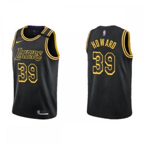 Men's Los Angeles Lakers Dwight Howard #39 Nike Black Swingman NBA Jersey Classy City Edition