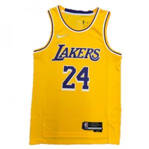Men's Los Angeles Lakers Kobe Bryant #24 Nike Gold 2021/22 Exceptional Swingman Jersey Icon Edition