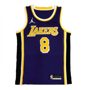 Men's Los Angeles Lakers Kobe Bryant Exquisite #8 Jordan Purple 20/21 Swingman Jersey Statement Edition