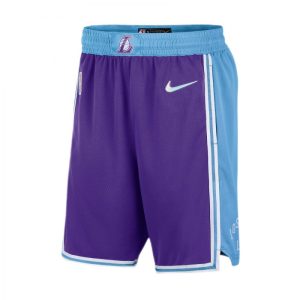 Men's Los Angeles Lakers Nike Purple Impressive 2021/22 Diamond Swingman Shorts City Edition