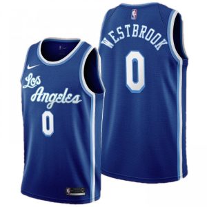 Men's Los Angeles Lakers Russell Westbrook #0 Nike Blue Swingman NBA Jersey Classic Edition Stunning
