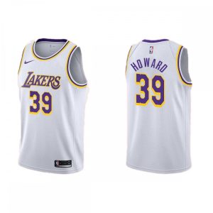 Men's Los Magnificent Angeles Lakers Dwight Howard #39 Nike White Swingman NBA Jersey Association Edition