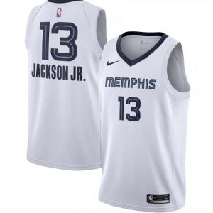 Men's Memphis Grizzlies Jaren Charming Jackson Jr. #13 Nike White 19/20 Swingman Jersey Association Edition