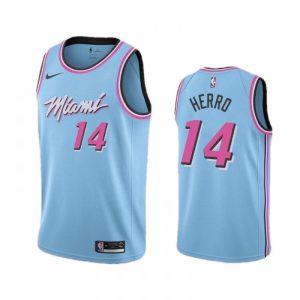 Men's Miami Heat Classy Tyler Herro #14 Nike Blue 2019/20 Finished Swingman Jersey City Edition