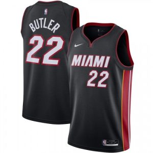Men's Miami Heat Jimmy Butler #22 Nike Black 2020/21 Swingman Jersey Icon Classy Edition