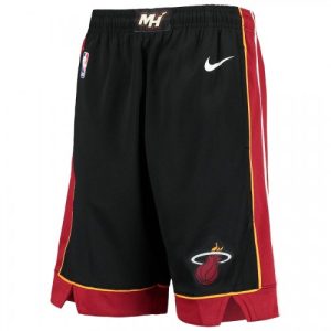 Men's Miami Heat Nike Black 2020/21 Swingman Shorts Outstanding Icon Edition