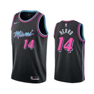 Men's Miami Heat Tyler Herro #14 Black 19 20 Swingman Classy Jersey City Edition