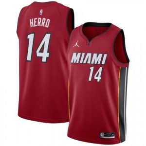 Men's Miami Unique Heat Tyler Herro #14 Jordan Red 20/21 Swingman Player Jersey Statement Edition