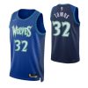 Men's Minnesota Timberwolves Towns #32 Nike Charming Blue 2021/22 Swingman NBA Jersey City Edition