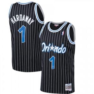 Men's Orlando Fantastic Magic Anfernee Hardaway #1 Throwback Black 94 95 Hardwood Classics Jersey