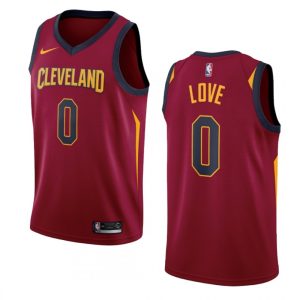 Men's Outstanding Cleveland Cavaliers Kevin Love #0 Nike Wine Swingman NBA Jersey Icon Edition