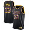 Men's Outstanding Los Angeles Lakers LeBron James #23 Nike Black 2020/21 Swingman Player Jersey – Earned Edition
