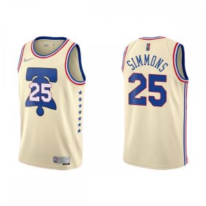 Men's Philadelphia 76ers Ben Simmons #25 Nike 2021 Swingman Jersey Earned Edition Elegant