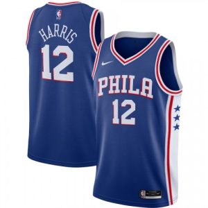 Men's Philadelphia 76ers Tobias Harris #12 Nike Royal 2020/21 Fantastic Swingman Jersey Icon Edition