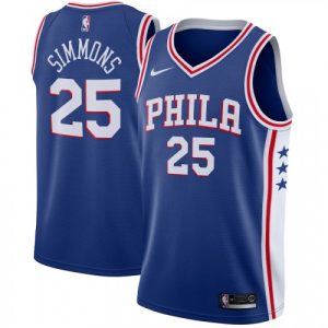 Men's Philadelphia Phenomenal 76ers Ben Simmons #25 Blue Swingman Jersey Icon Edition