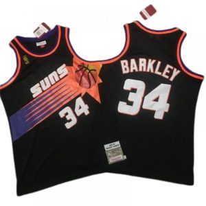 Men's Phoenix Suns Charles Barkley Delightful #34 Black 1992 93 Hardwood Classics Jersey