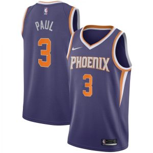 Men's Phoenix Suns Classy Chris Paul #3 Nike Purple 2020/21 Swingman Jersey Icon Edition