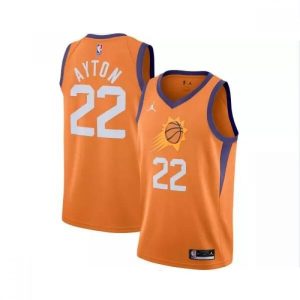 Men's Phoenix Suns Classy DeAndre Ayton #22 Jordan Orange 202021 Swingman Jersey Statement Edition