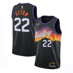 Men's Phoenix Suns DeAndre Ayton #22 Nike Black 2021 Swingman Jersey High - quality City Edition