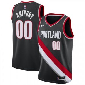 Men's Portland Trail Blazers Carmelo Splendid Anthony #00 Nike Black 2020/21 Swingman Jersey – Icon Edition