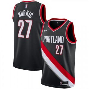 Men's Portland Trail Blazers Jusuf Nurkic #27 Nike Magnificent Black Swingman Jersey Icon Edition