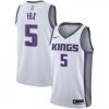 Men's Sacramento Kings De'Aaron Fox #5 Nike Exceptional White Swingman Jersey Association Edition