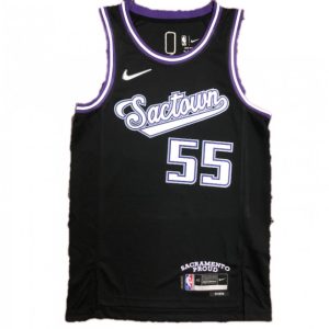 Men's Sacramento Kings Jason Williams #55 Nike Terrific Black 2021/22 Swingman NBA Jersey City Edition