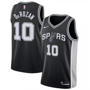 Men's San Antonio Spurs Luxurious DeMar DeRozan #10 Nike Black Swingman Jersey Icon Edition