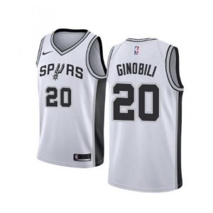 Men's San Antonio Spurs Manu Ginobili #20 Nike White 2020/21 Swingman Jersey Association Superior Edition