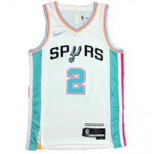 Men's San Marvelous Antonio Spurs Kawhi Leonard #2 Nike White 2021/22 Swingman Jersey City Edition