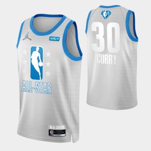 Men's Stephen Curry #30 Jordan Brand Gray 2022 NBA All Star Game Swingman Jersey Impressive