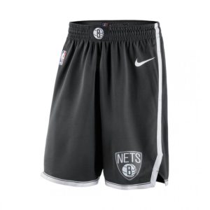 Men's Terrific Brooklyn Nets Nike Black 2019/20 Swingman NBA Shorts Icon Edition