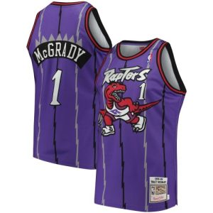 Men's Toronto Raptors Tracy McGrady #1 Throwback Purple 98 99 Hardwood Classics Jersey Stylish