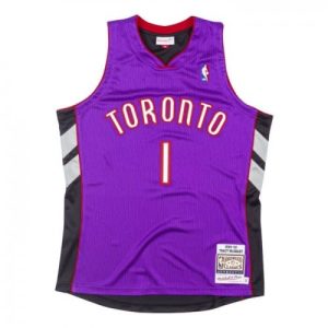 Men's Toronto Raptors Tracy McGrady #1 Throwback Unique Purple 99 00 Hardwood Classics Jersey