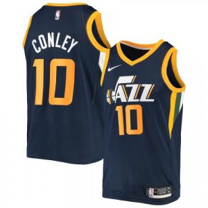 Men's Utah Jazz Mike Conley #10 Nike Navy Delightful Swingman Jersey Icon Edition
