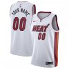Miami Heat Nike 2020/21 Swingman Custom Jersey Association Edition Alluring White