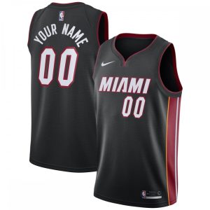 Miami Heat Nike Swingman Custom Jersey Black Icon Superior Edition
