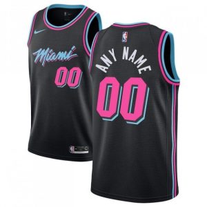 Miami Heat Nike Youth 2019/20 Charming Swingman Custom Jersey Black – City Edition