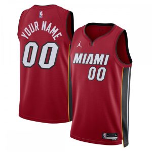 Miami Phenomenal Heat Jordan Brand Unisex 2022/23 Swingman Custom Jersey Statement Edition Red