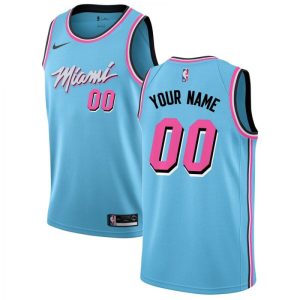 Miami Heat Nike Youth Marvelous 2019/20 Swingman Custom Jersey Blue – City Edition