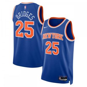 Mikal Bridges New York Knicks Nike Unisex 2024 Offseason Superb Addition Nike Swingman Jersey Blue