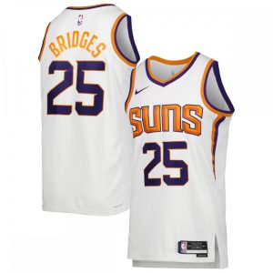 Mikal Bridges Phoenix Suns Nike Unisex 2022/23 Swingman Jersey Icon Edition White Exquisite