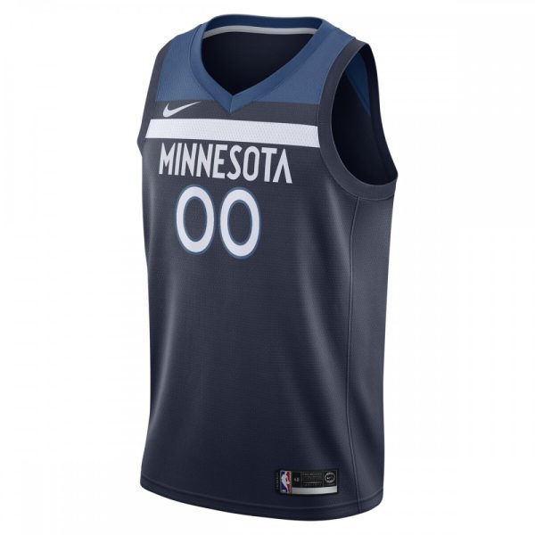 Minnesota Timberwolves Nike Swingman Custom Jersey Luxurious Navy Icon Edition - Image 2