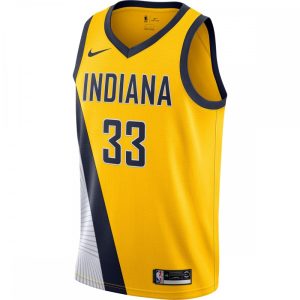 Myles Turner Indiana Pacers Nike Finished Swingman Jersey Enchanting Gold Statement Edition