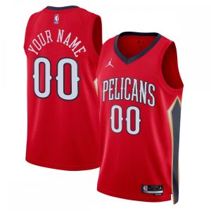 New Orleans Pelicans Jordan Brand Unisex 2022/23 Swingman Alluring Custom Jersey Statement Edition Red